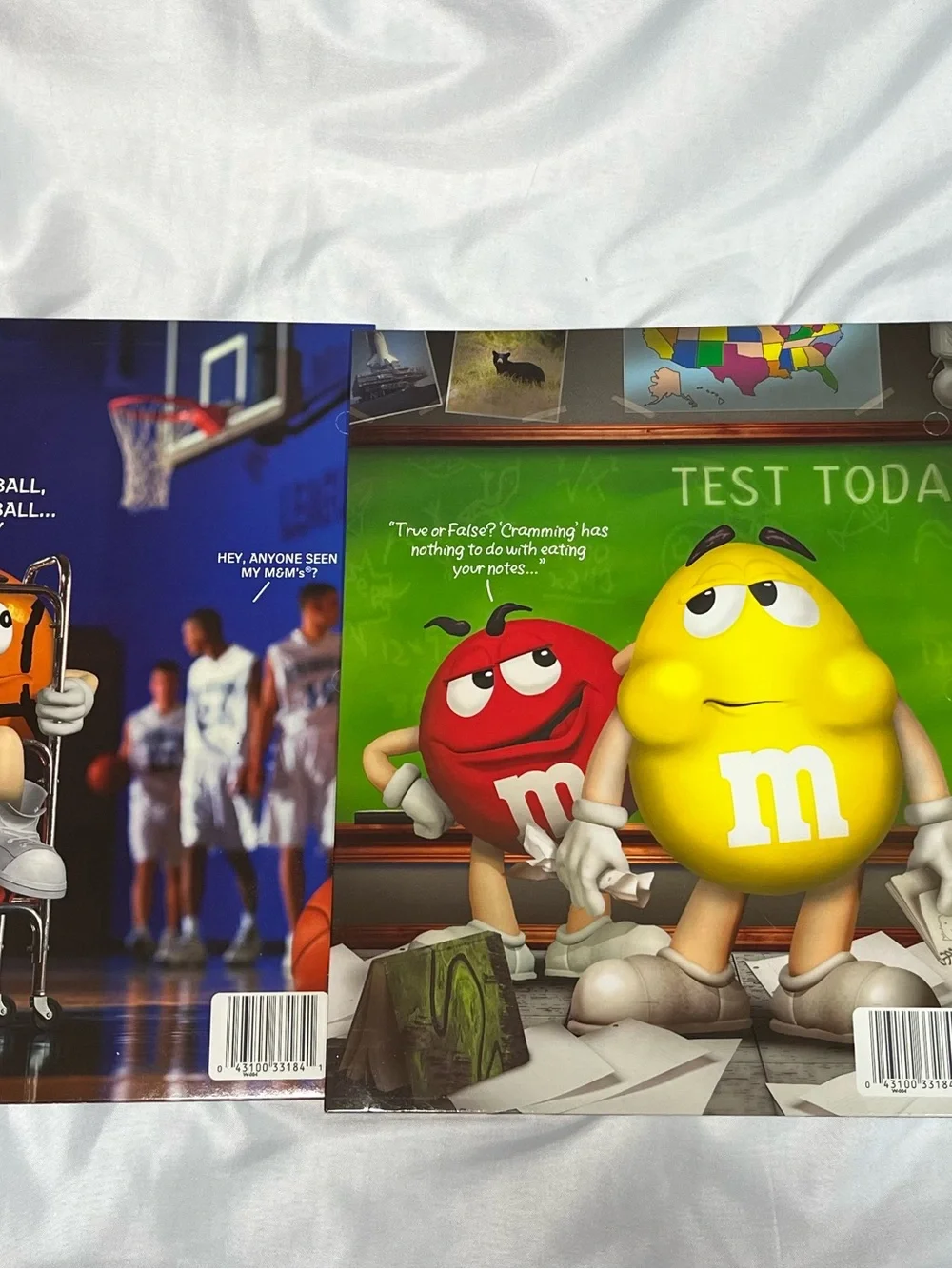 Lot Of 6 Vintage 1999 MEAD M&M School Folders‎ & Notebook NEW Rare